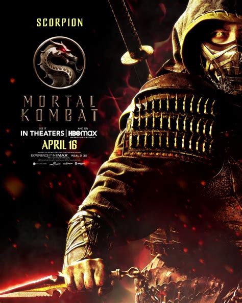 mortal kombat  fully reveals scorpion   poster