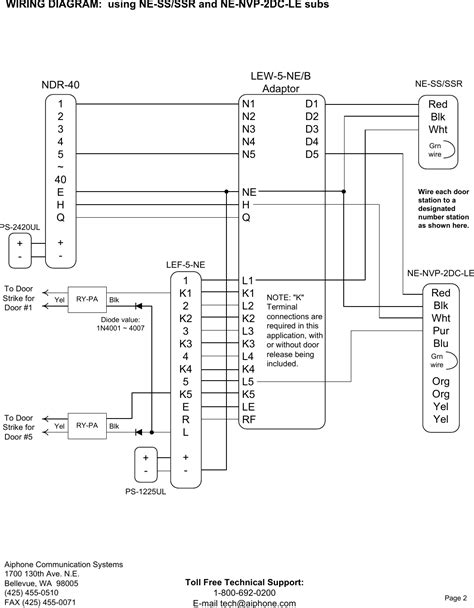aiphone lef  wiring diagram wiring diagram