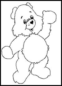 draw care bears cartoon characters drawing tutorials drawing