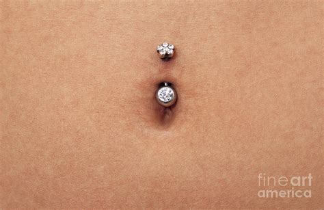 Pierced Navel Photograph By Lea Paterson Science Photo Library