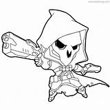 Overwatch Reaper Frag Reinhardt Xcolorings Junkrat Launcher sketch template