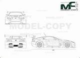 Aston Vantage Gt3 sketch template