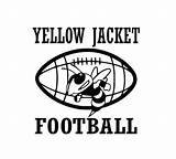 Yellow Jacket Football Svg sketch template