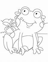 Froglet Coloring Happy sketch template
