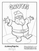 Coloring Name Pages Personalized Christmas Printable Custom Santa Kids Holiday Colouring Getcolorings Frecklebox Printables Getdrawings Popular sketch template