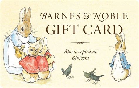 peter rabbit gift card  barnes noble  gift card