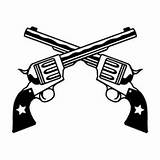 Revolver Gun Crossed Pistol Revolvers Pistols Clipartmag Digging sketch template