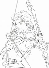 Archer Lineart sketch template