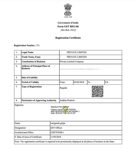 gst certificate indiafilings