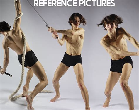 700 dynamic male pose reference pack