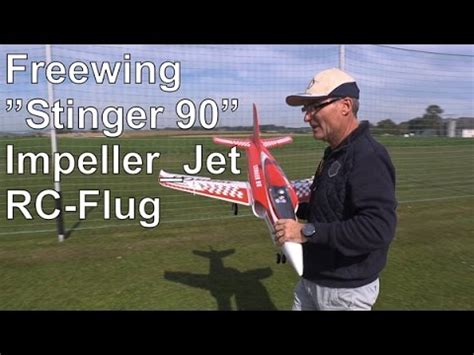 freewing stinger  rc impeller jet flug demo youtube