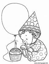 Birthday Coloring First Pages Baby Printable Print sketch template