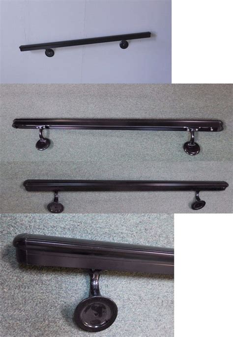 ez handrail  foot black aluminum hand rail kit safety durable ebay handrail aluminum durable