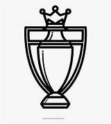 League Trophy Premier Coloring Champions Icon Transparent Pngkey Kindpng sketch template