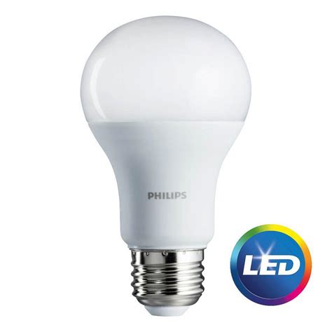 philips  equivalent daylight  led light bulb  pack   home depot