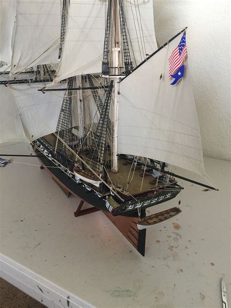 Uss Constitution Plastic Model Sailing Ship Kit 1 96 Scale