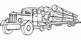 Truck Log Logging Coloring Pages Clip Clipart Colouring Lorry Drawing Cartoon Drawings Trucks Logs Printable Cliparts Lumber Kids Carrying Red sketch template