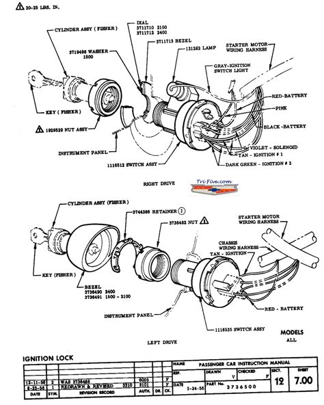 chevy ignition switch wiring diagram wiring diagram
