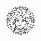 Versace Logo Drawing Getdrawings sketch template
