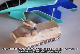 ninjatoes papercraft weblog dl  papercraft ace combat aav  amphibious assault vehicle