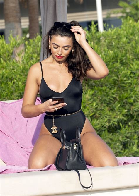 francesca allen sexy black swimsuit candids in dubai hot celebs home