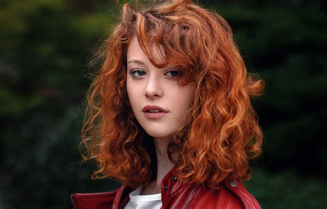 Wallpaper Face Women Outdoors Redhead Model Long Hair Looking At