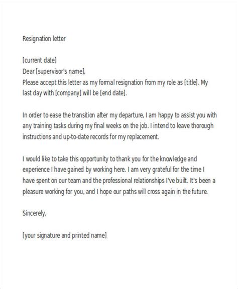 resignation letter examples    ms word google docs