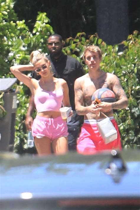 Hailey Bieber Hot Ass In Tiny Shorts Out In Beverly