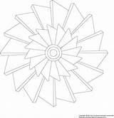 Mandala Pinwheel Squidoo sketch template
