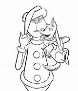 Grinch Coloring Pages Printable Cartoon sketch template