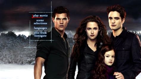 the twilight saga breaking dawn part 2 2012 dvd menu