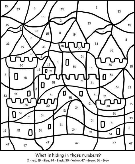 coloring color  number printable kindergarten coloring pages