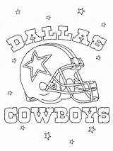 Coloring Pages Cowboys Dallas Nfl Print Printable Choose Board Cowboy Logo sketch template