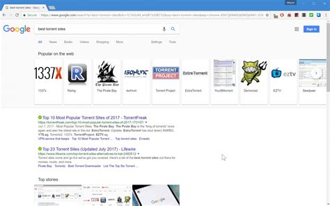 google search  recommending   pirate sites