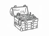 Treasure Coloring Pages Getcolorings Color Chest sketch template