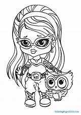 Coloring Pages Yelps Ghoulia Getdrawings sketch template