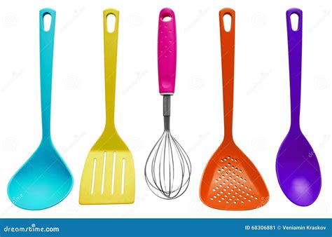 kitchen utensils colorful stock image image  craftsmanship craft