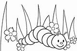 Coloring Worms Garden Creeping Cartoon Cute Pages sketch template