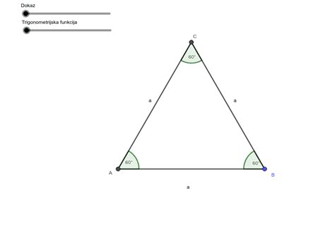 Trigonometrijske Funkcije Kutova Od 30 45 I 60 Stupnjeva – Geogebra
