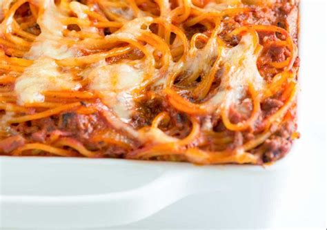 easy baked spaghetti recipe  mozzarella salt  sugar