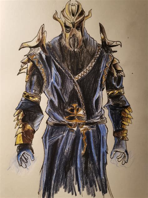 drawing  dragon priest mask day miraak rskyrim