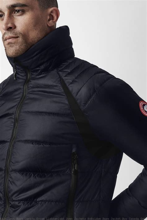 Excellent Navy Canada Goose Lightweight Down Jackets