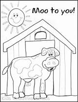 Coloring Barn Farm Red Big Sheet Cow Sayings Country Pages Creative Printable Life Quotes Edition Kids Preschool Activity Quotesgram Farmer sketch template