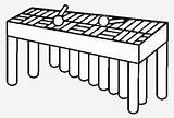 Vibraphone Orchestra Xylophone Tiger Nicepng sketch template