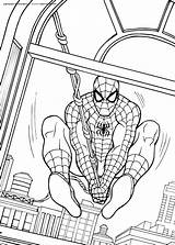 Spiderman Azcoloring Superhero sketch template