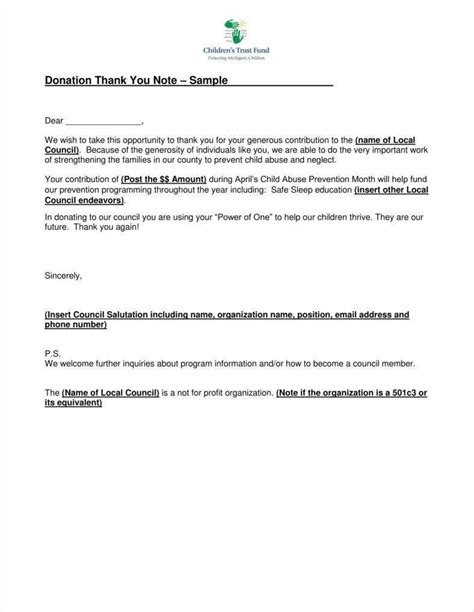 awesome donor acknowledgement letter template riteforyouwellness