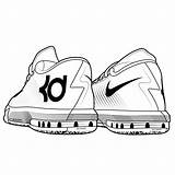 Coloring Pages Shoe Basketball sketch template