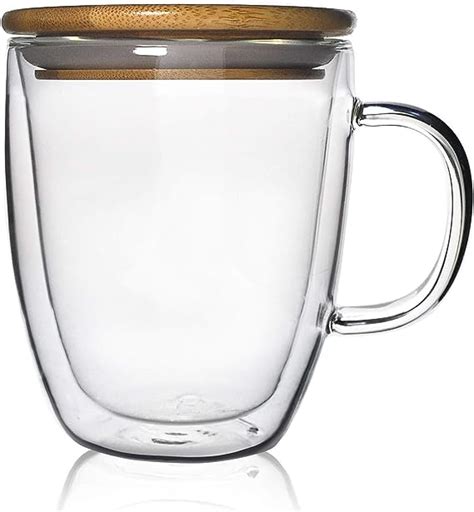 Double Wall Borosilicate Glass Coffee Mug Cup 16 Ounce Synchkg086290