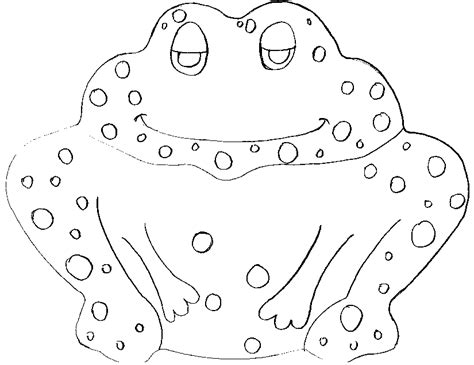 frog craft template coloring home