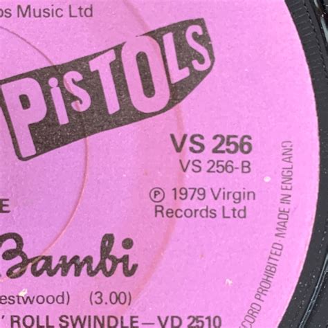 sex pistols silly thing who killed bambi 7 vinyl etsy